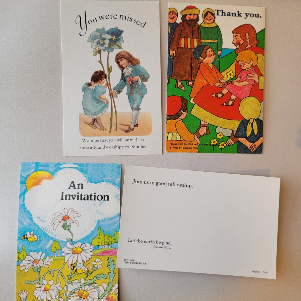 Sunday School Postcards~ Crafts~Ephemera~ FINAL PRICE
